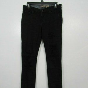 Paige Jeans Skyline Black Ripped Distressed Jeans